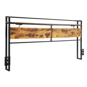 VEVOR Headboard for King Size Bed, Adjustable Height Headboard with Storage Shelf