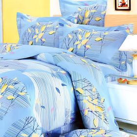 Blancho Bedding - [Tender Blue] 100% Cotton 4PC Comforter Set (Twin Size)