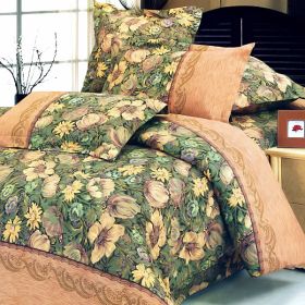 Blancho Bedding - [Garden Serenade] 100% Cotton 4PC Duvet Cover Set (King Size)(Comforter not included)