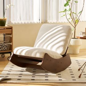 Comfortable Glider Rocking Chair, High-Quality Upholstery Glider Chair, Solid Wood Frame